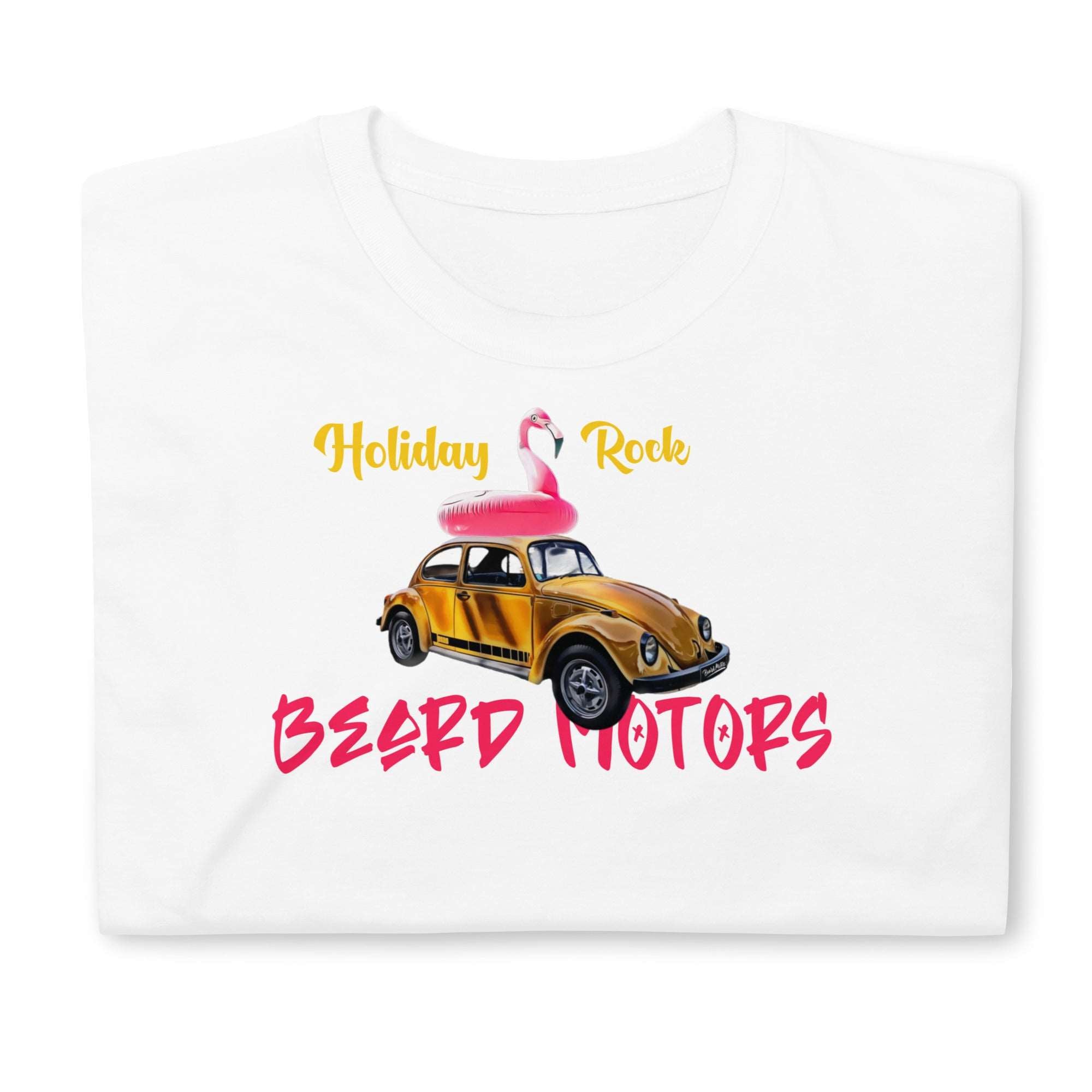 Beard Motors Holiday Rock Beetle T-Shirt white