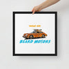 Beard Motors toilé encadrée wall art framed canvas Porsche 911 Surf  