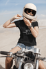 Women's t shirt Motorcycle Custom Bike Girl - Beard Motors 