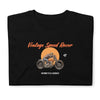 Charger l&#39;image dans la visionneuse de la galerie, Beard Motors Vintage Speed Racer Motorcycle T-Shirt Black