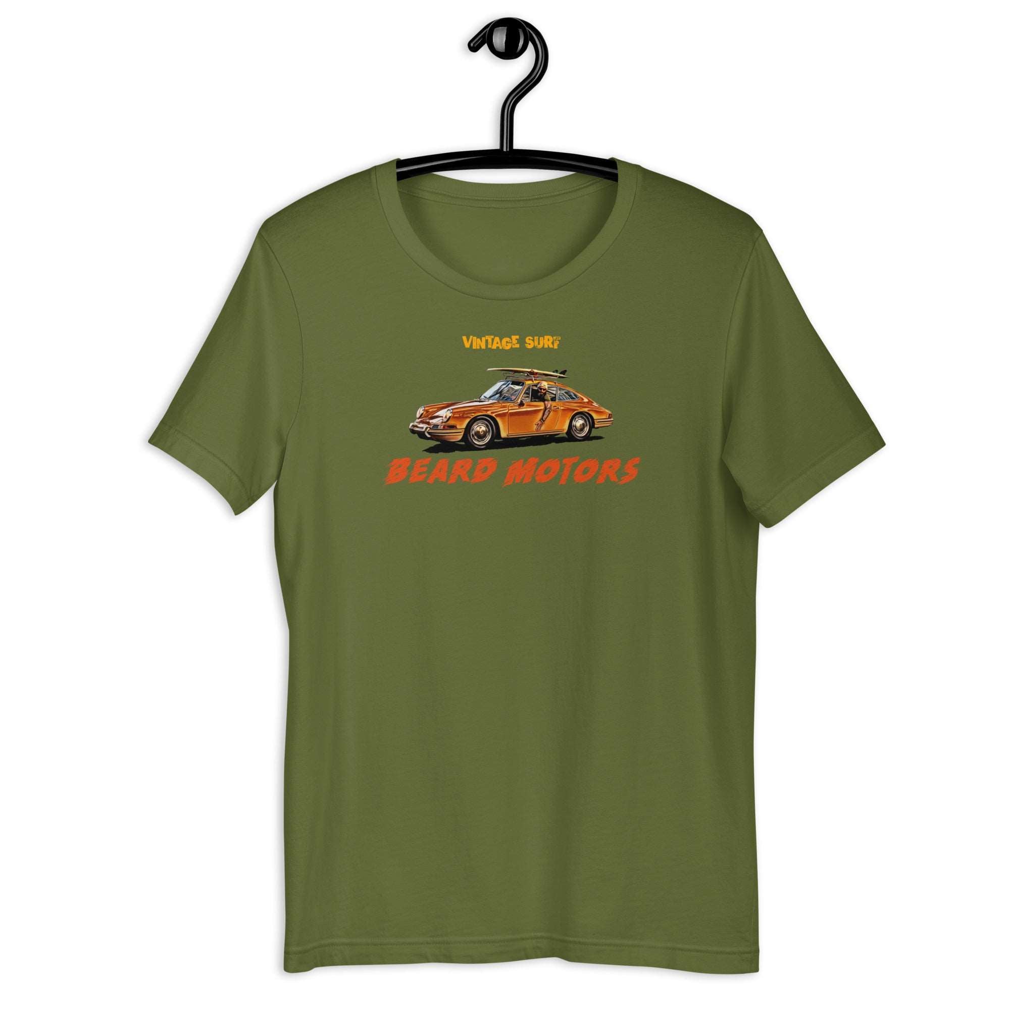 Beard Motors 911 Vintage Surf T-shirt Olive