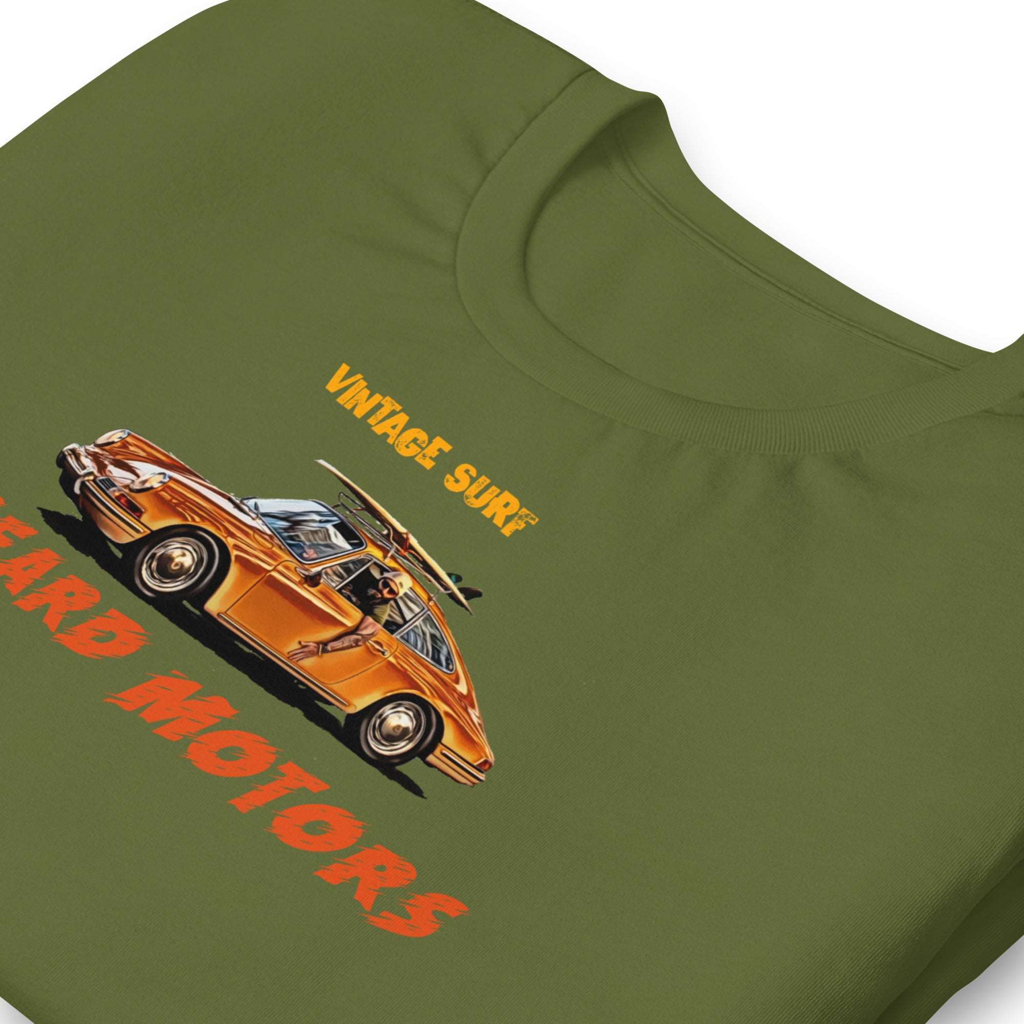Beard Motors 911 Vintage Surf T-shirt Olive