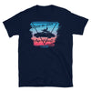 T-Shirt Catch The Wave 911 Surf Blue to Rubystone / Navy - beardmotors