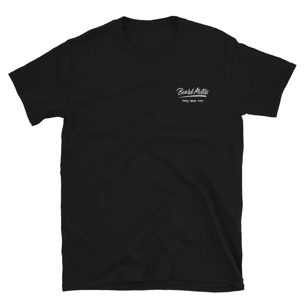 Beard Motors black T-Shirt Logo Grunge embroided - beardmotors