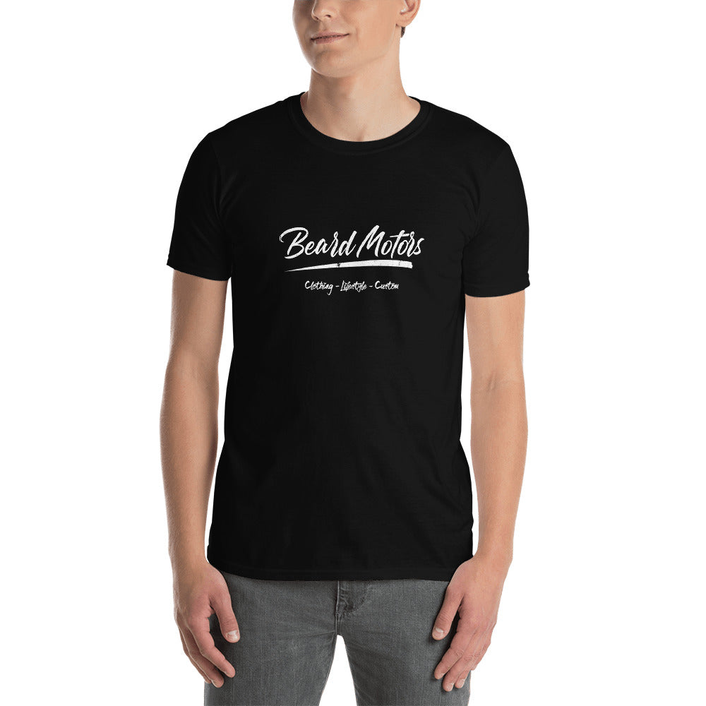 Beard Motors T-Shirt Logo Grunge black - beardmotors