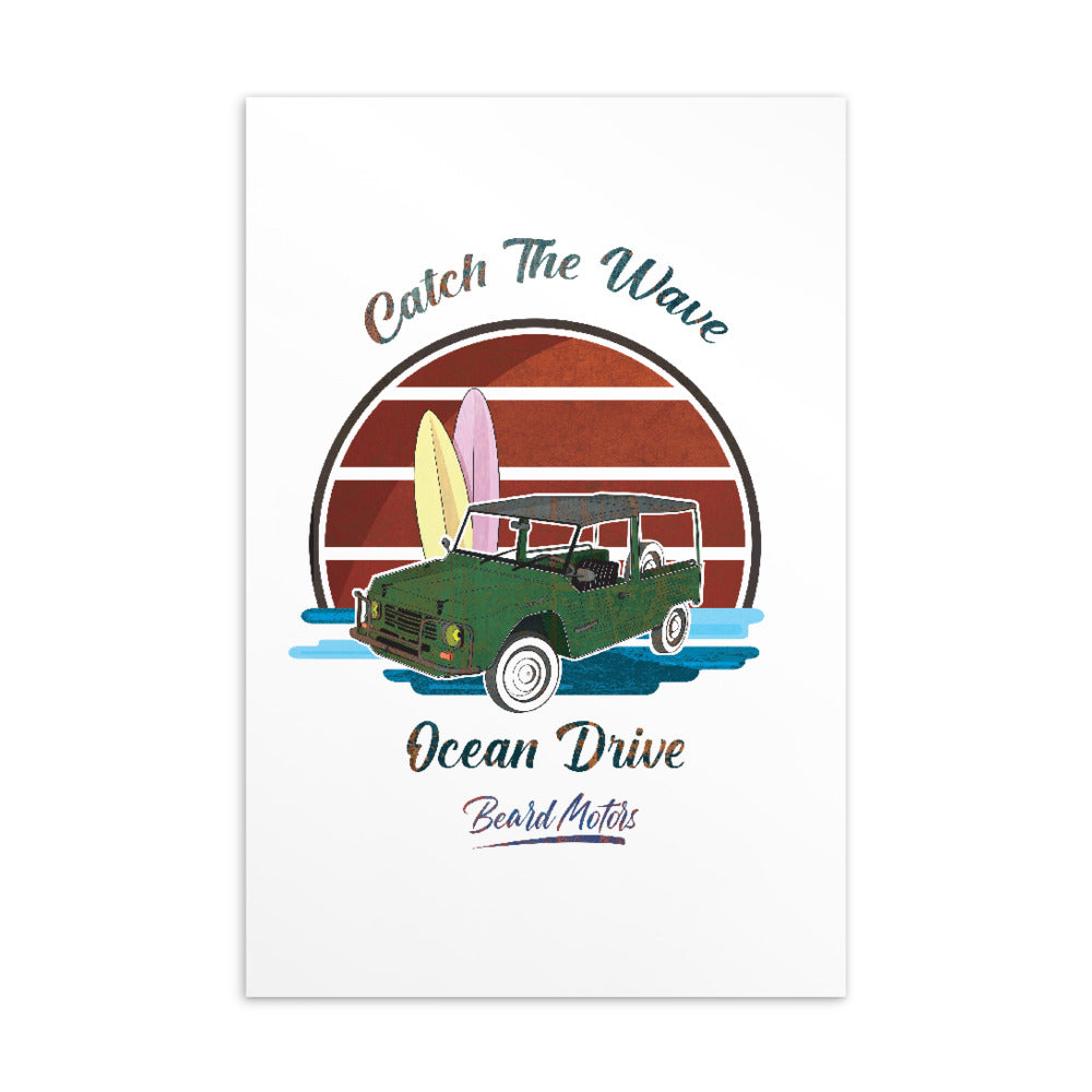 Beard Motors Mehari Ocean Drive Carte Postale Postcard - beardmotors