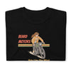 Charger l&#39;image dans la visionneuse de la galerie, Beard Motors Ride Like The Wind Girl on Classic Bike T-Shirt Black