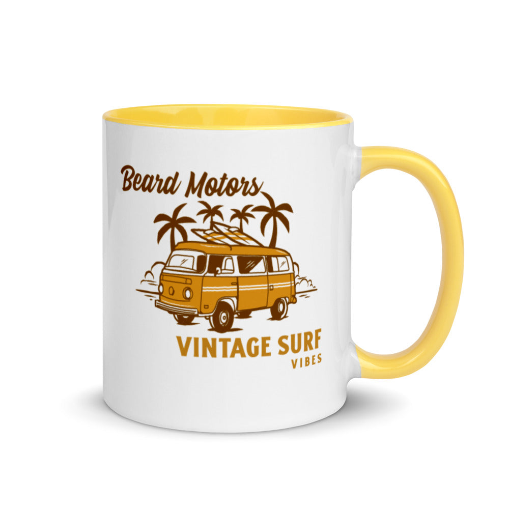 Beard Motors VW T2 Bay Vintage Surf Vibes Mug Yellow - Beard Motors